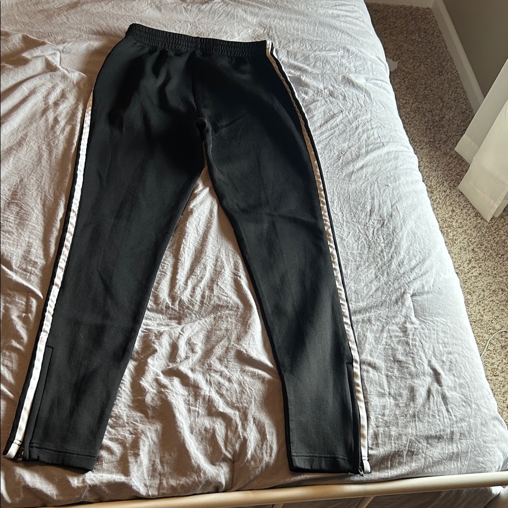 Adidas Womens Black Training Pants with White Stripes Size XS - Picture 5 of 5